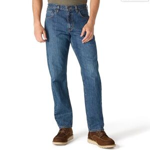 Carhartt Jeans Mens 36x32 Blue Stonewash Relaxed Fit Tapered Leg Denim